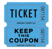 Roll Tickets: Double Roll, Blue - 2,000 Individually Numbered Tickets main image
